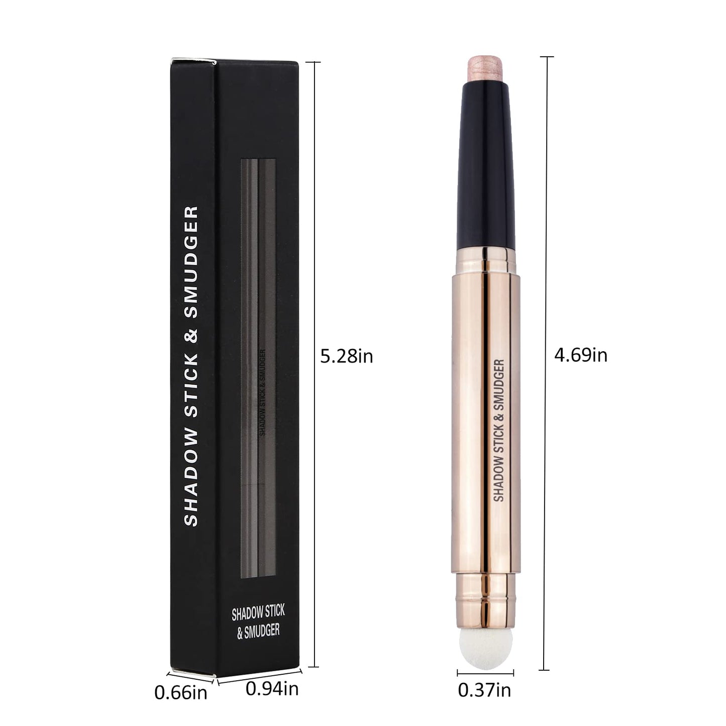 Erinde Shimmer Eyeshadow Stick - Light Gold Glitter Pencil for Eye Makeup 03#