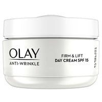 Olay SPF15 Anti-Wrinkle Firm and Lift Anti Ageing Moisturiser Day Cream, 50 ml