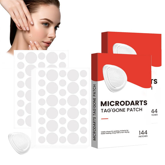 BEEBEN 288PCS Kubozn Pro Microdarts Tag'gone Patch, Skin Tag Removal Patches - Natural Acne Pimple Patches, Invisible Blemish Cover, Microdarts Nano Patch for All Skin Types, Face Care (2Box - 144 PCS/Box)