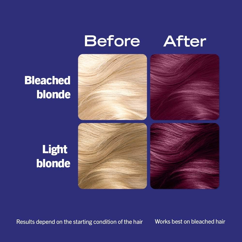 Schwarzkopf LIVE Intense Colour, Long Lasting Permanent Purple Hair Dye, With Built-In Vibrancy Serum, Up To 50% Grey Coverage, Cyber Purple 046