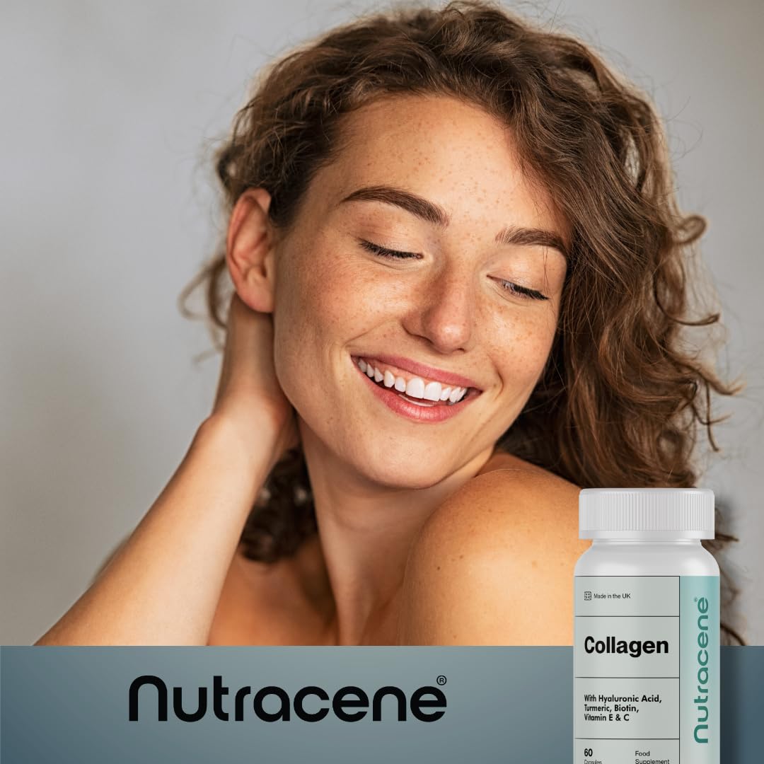 NUTRACENE Nutracene Collagen Complex | with Biotin, Vitamin C Hyaluronic Acid & Vitamin E | Healthy Skin, Hair, Nails | Made in The UK