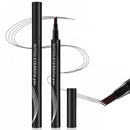 Ruojiar Tattoo Eyebrow Pen with 4 Fork Tip,Eyebrow Pencil,Natural 3D Eyebrow Hair Make Up Pen,Liquid Eyebrow Fork Tip Pen,Waterproof Brow Pen,Long-Lasting Smudgeproof Eyebrow Pen,Brow Pencil for Women(Black)