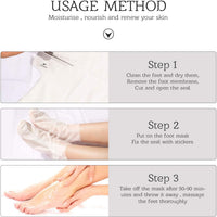 3 Pack Foot Peel Mask,Exfoliating Foot Socks Calluses Remover Dead Skin, Aloe Moisturizing Feet Peeling Mask for Dry Skin,Cracked Heels,Foot SPA Socks for Women and Men (Rose)