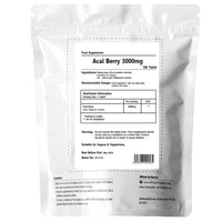 UKHealthHouse Acai Berry 3000mg | Vegan Friendly | Tablets from Brazil Supplement | Double Strength Superfood | Antioxidant Health Maintenance, Energy (180 tabs)