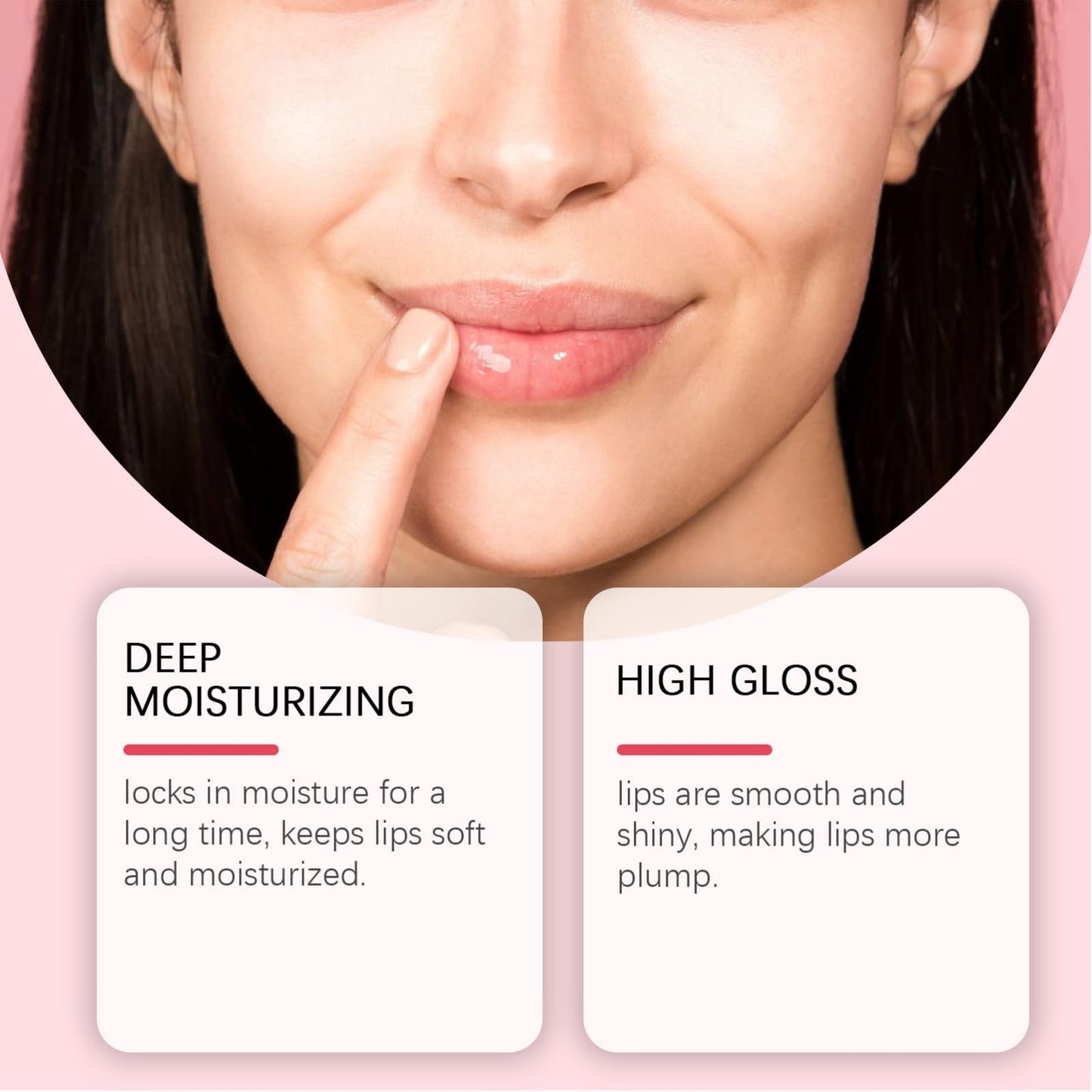 Ruojiar Plum/pify Plumping Serum Oil,Plum/pify Lip Oil Plumper,Moisturizing Lip Boosting Serum,Plumping Lip Gloss,Lip Plu/mping Lip Gloss,Lip Oil Clear,Lip Primer for Women,Non-Sticky,Lip Moisturizer