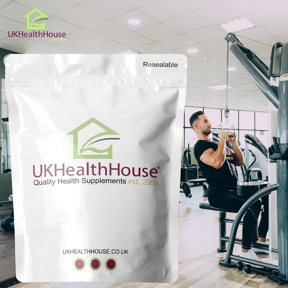 UKHealthHouse L-Glutamine Amino Acids 600mg x 360 Capsules Rapid Release Support Muscle Recovery Supplements High Strength Targeted Release Supplement