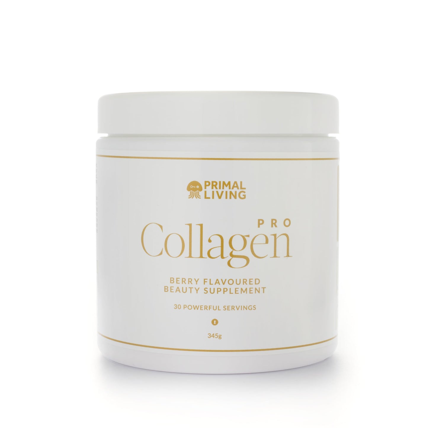 Collagen Drink - Powerful 10g Bovine Collagen Per Serving - 30 Day Supply - Powder Form Just Add Water - Delicious Berry Flavour from Primal Living