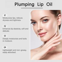 Fankayi 2PCS Lip Plumper Gloss for Fuller Lips,Plump/ify Lip Oil Plumper,Moisturizing Plumping Lip,Natural Lips Plumping Serums,Natural Lips Plum-ping Serums,Lip Oils,Li-p Plum-ping Serum