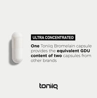 Ultra High Strength Non-GMO Bromelain Capsules - 3600 GDU/Gram - Highly Concentrated and Bioavailable - 500mg Formula - 120 Veggie Capsules