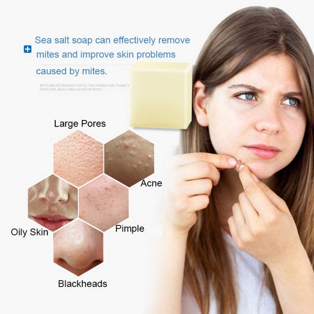 Weixinbuy Mite Soap Rich In Sea Salt Quickly Remove Mites Repair Nourish Skin Personal Care Product