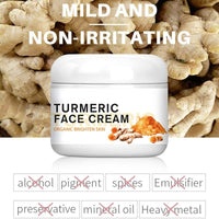 Turmeric Face Cream Skin Whitening Brighten the Skin Shrink Pores Treat acne Moisturizing Facial Cream For All Skin Types 50ml