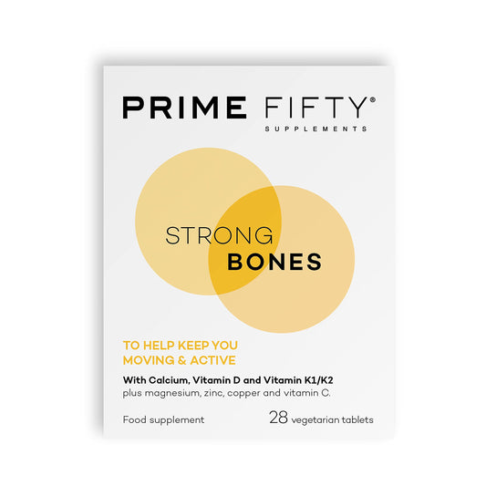 FutureYou Cambridge Prime Fifty Strong Bones Supplements – 28 Multivitamin Tablets with Calcium, Magnesium, Zinc, Copper & Vitamins – Developed for Over 50s to Help Keep You Active