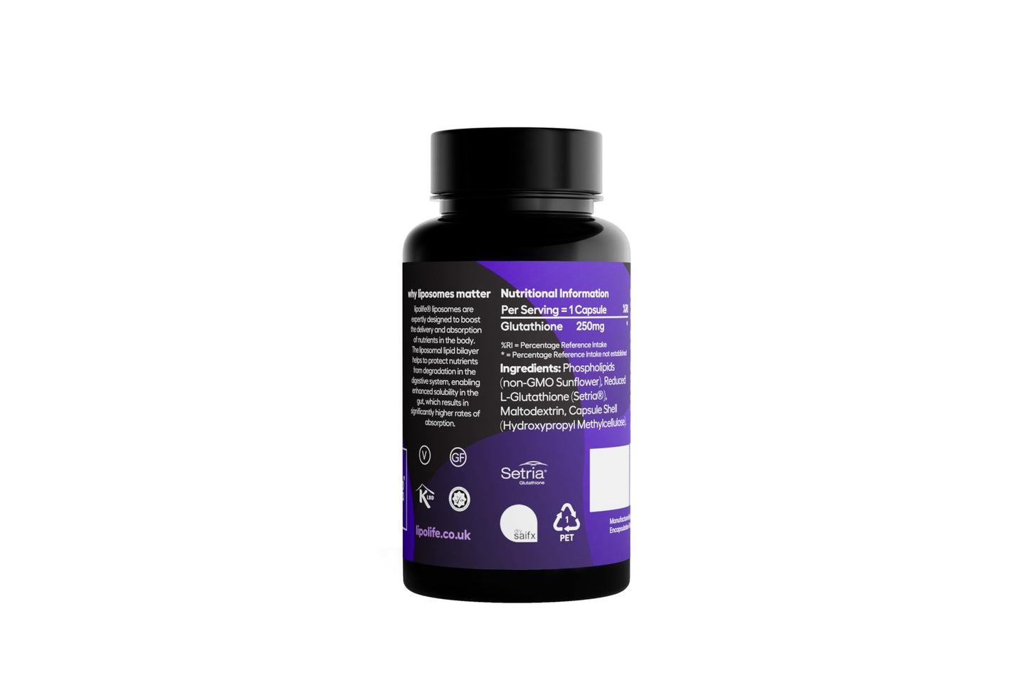 Lipolife Liposomal Glutathione Setria Capsules - lipolife (30 Capsules)