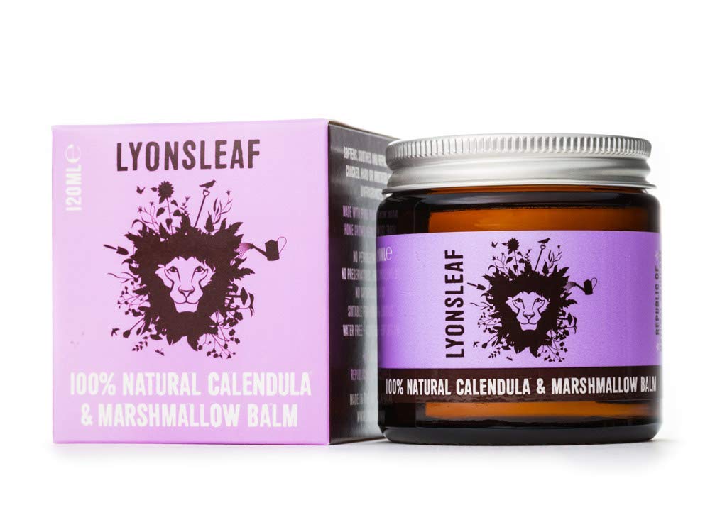 Calendula and Marshmallow Balm - 100% Natural - for dry, cracked, rough, hard or irritated skin (120ml)