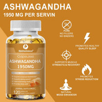 AlphaStateSciences ZenBlend Ashwagandha + Black Pepper Boost: 120 SoftGels, 2-Month Supply for Stress Relief & Immune Support, 1950mg Ashwagandha + 5mg Black Pepper Extract