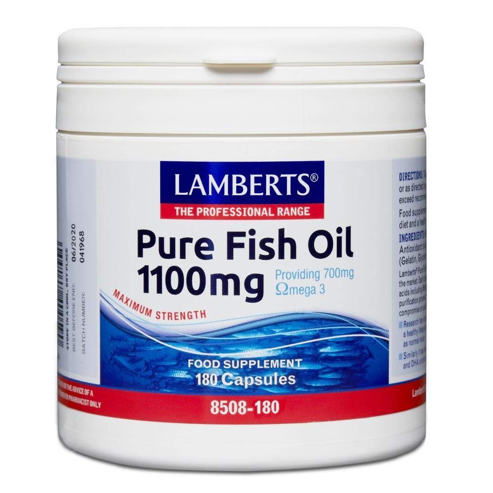 LAMBERTS PURE FISH OIL 1100MG 180's CAPS