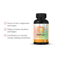Reflex Nutrition Zinc Matrix Daily Supplement Source of Magnesium Zinc Copper & Boron (100 Caps)