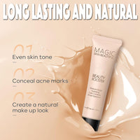 RUICHING BB Cream Tinted Moisturiser Foundation, Light Skin Tint Full-Coverage Foundation, Hydrating Smoothing Color Correcting Cream Face Women