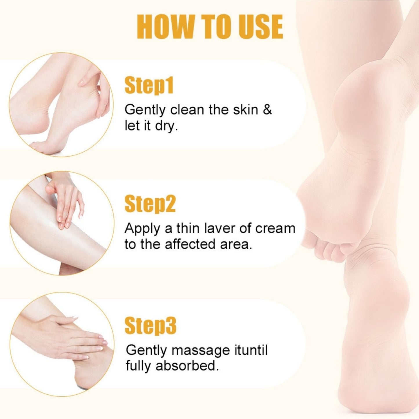 ISBEAUSOLS Urea Cream 60 Percent for Feet - Urea Foot Cream - Foot Cream for Cracked Heels and Dry Skin - Cracked Heel Repair Cream - Skin Care Hands & Feet - Foot Moisturiser 2PCS