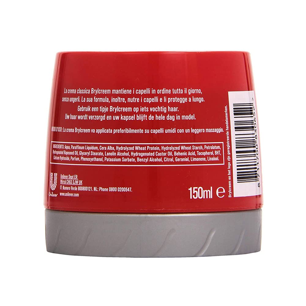 Brylcreem Protein Enriched Hair Styling Cream for Men , 250ml, Pack of 1 , Unscented
