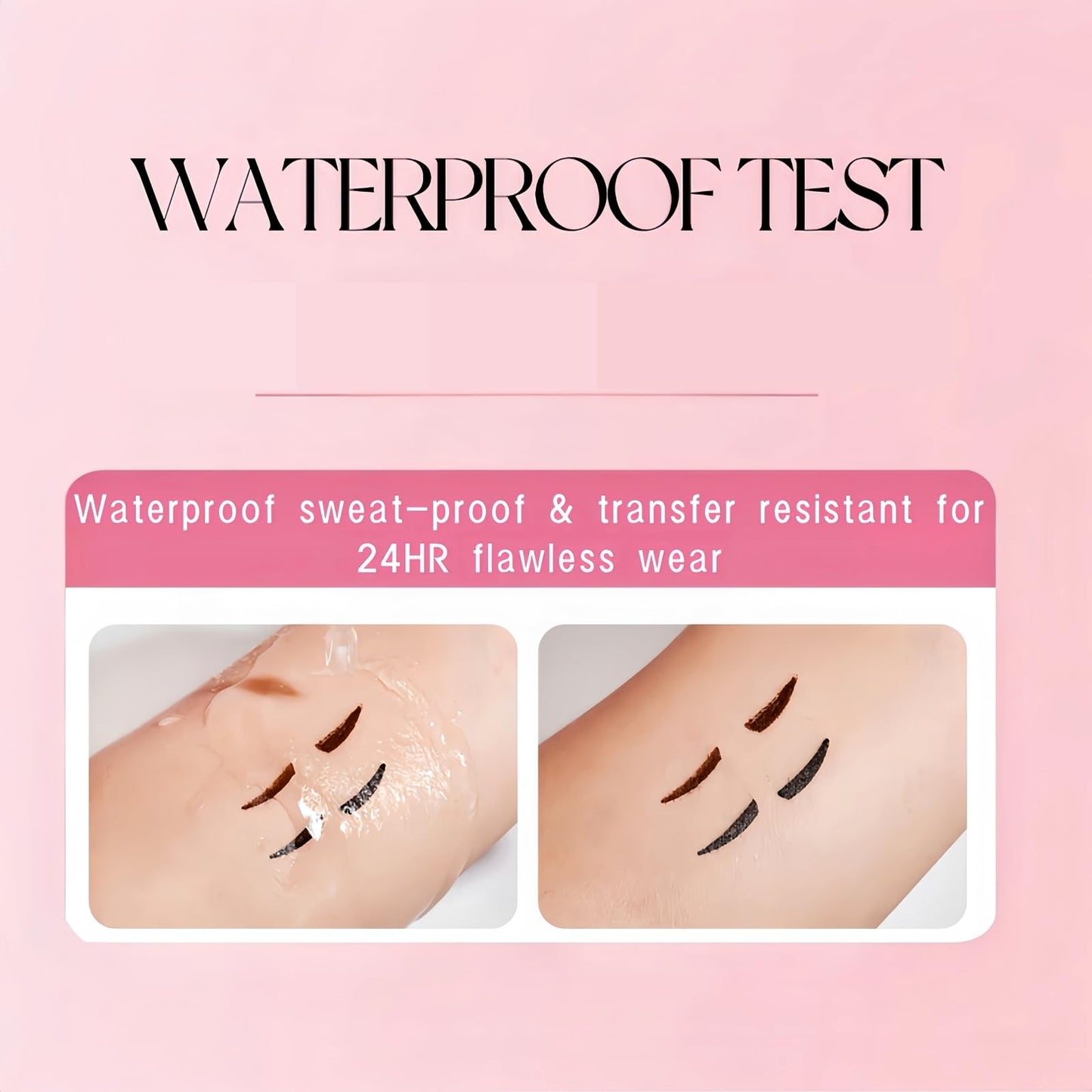 QinZiEn Eyeliner Stamp,Double-Tip Rotatable Winged Eyeliner Stamp,Waterproof Eyeliner,Non Smudge Eyeli/ner,Eyeli/ner Tool for Beginner,Eye Make-Up,Eyel/iner Stencil,Quick Dry Eye/liner Pen,Black Eye/liner