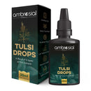 Ambrosial Tulsi Drops Concentrated Extract of 5 Tulsi 30ml | Natural Immunity Booster | Relieves Cough & Cold | Raw Extract of Holy Basil Leaf (30ml)