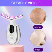 DOOCECIY 7 Modes Facial Massager Face Lifting Device, Lymphatic Drainage Massager Face Skin Tightening Machine