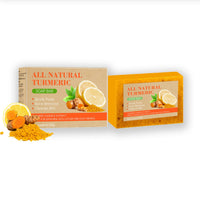 ISBEAUSOLS Lemon Turmeric Soap For Women- Turmeric Soap Bar For Acne Dark Spots Blackheads Soap- Dark Spot Corrector Remover,Acne Remover, Cleanses, Smooth Skin Soap Bar- Moisturizing Soap for Face and Body