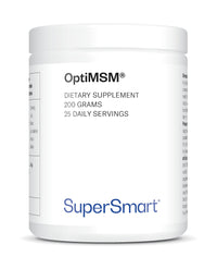 OptiMSM 200 G (Methylsulfonylmethane) - Joint Comfort - Helps Reduce Joint Discomfort - Organic Sulfur - Non-GMO - Vegan - SuperSmart