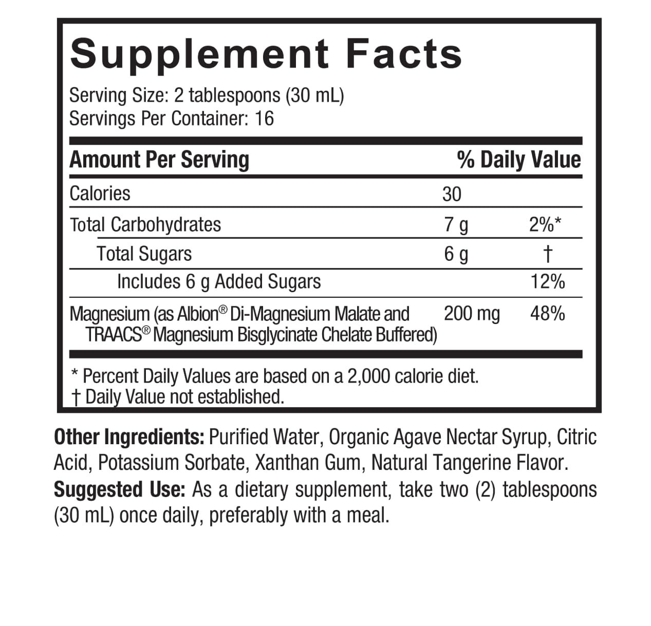 Generic Natural's Answer Liquid Magnesium Malate& Glycinate, Non-GMO, Gluten-Free, 480 ml