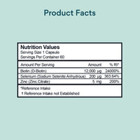 Bettervits Biotin | Potent 12,000mcg | Includes Zinc & Selenium | Hair & Nails | Supports Metabolism | Immunity | Antioxidant