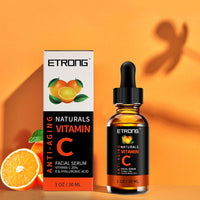 ETRONG Vitamin C Serum Face with Hyaluronic Acid,Vitamin E,20% Vitamin C for Anti-wrinkle,Dark Circle,Fine Lines and Sun damage – Restore&Boost Collagen (30 ml)