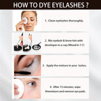 Eyebrow & Lash Tint, Brown Eyebrow Tint Kit, Fast & Easy Brow Dye Starter Kit, Long-Lasting Eye Brow Tint Lash Tint Kit For Natural Trendy Shaping Brow (Brown)