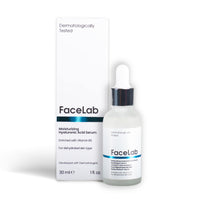 FaceLab Hyaluronic Acid Serum, Deep Hydration, Anti-Aging, Reduces Fine Lines and Wrinkles, Soothes Irritated Skin, Improves Texture, for All Skin Types, 30ml
