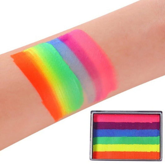 Generic Rainbow Face Paint, Make-Up Colours, Face Paint, Rainbow Face Paint, Body Painting, Water Soluble, Rainbow, Theatre Make-Up, Carnival, Colourful Body Colours, Quick Drying (25 g, 02#)