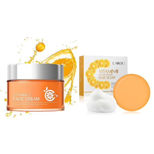 MrCuvaryas Vitamin C Moisturiser For Face Cream, Anti Aging & Wrinkle Day And Night Face Cream For Women & Men, Brighten & Even Skin Tone, Boost Skin Collagen, Reduce Fine Lines for Skin Care (2)