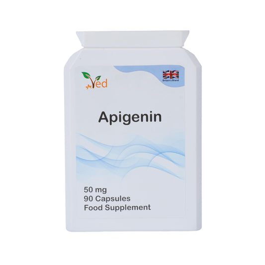VED Apigenin 50mg, Optimal Dose for Sleep & Relaxation Support, Grapefruit Source, 90 Count (3 Months Supply)