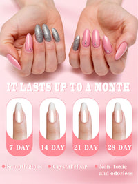 EBANKU Acrylic Powder Set, 24 Colors Acrylic Powder Professional Acrylic Nail Powder for Nail Acrylic Extension, Nail Carving, Long-Lasting, No Nail Lamp Needed