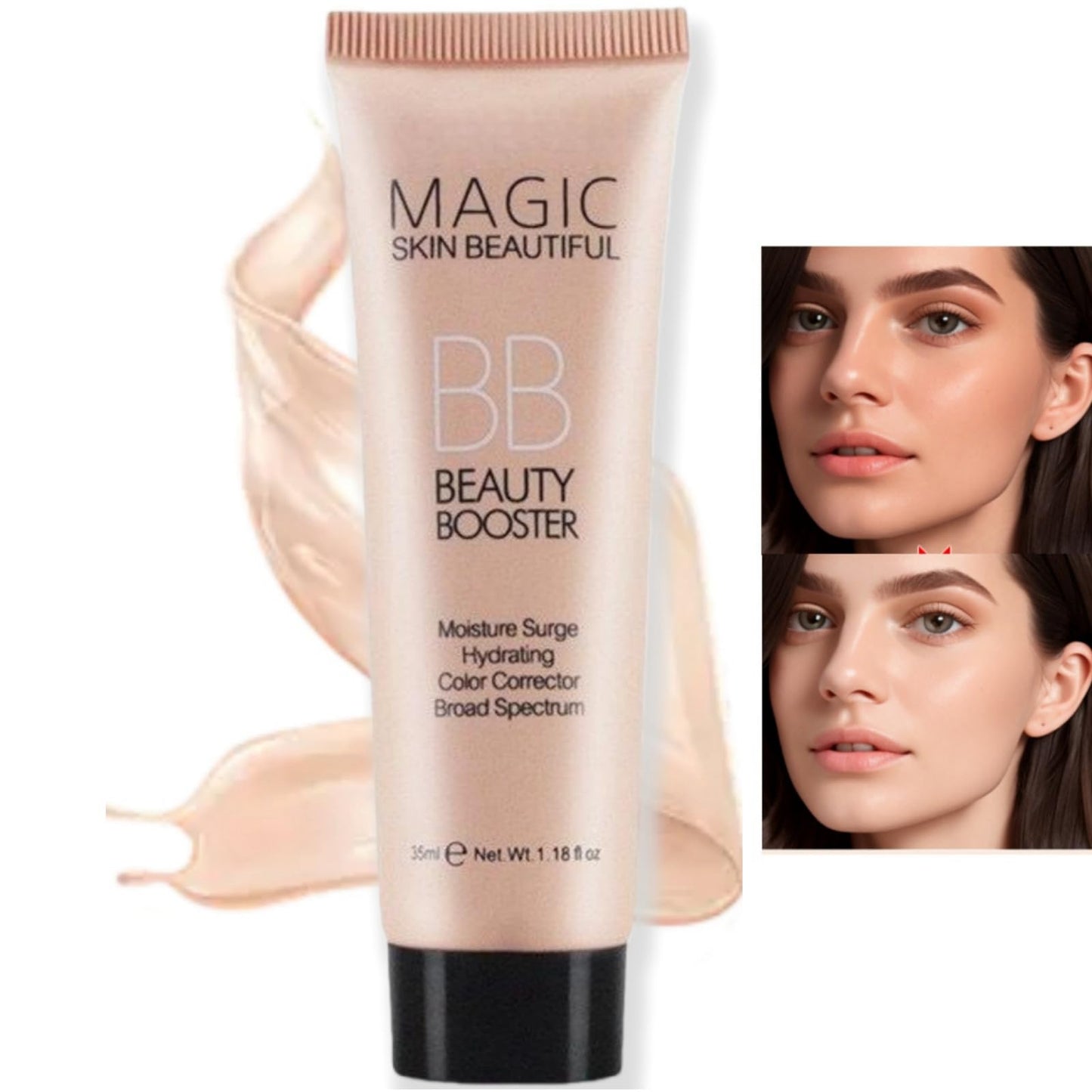 Xinyig BB Cream Light,Hydrating Full-Coverage Foundation&Concealer Cover Blemishes,BB Cream Medium,Color Correcting Cream,BB Cream Dark Skin,Light BB Cream,Tinted Moisturiser with SPF Cover Blemishes(01)