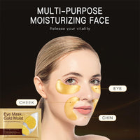 24 Gold Under Eye Masks, Gold Collagen Eye Masks for Puffy Eyes, Under Eye Gel Patches for Dark Circles, Anti Wrinkle, Skincare, Look Younger and Less Tired, Moisturize Your Skin (5 PCS)