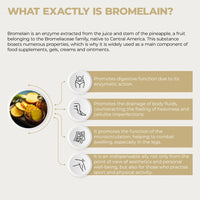 BANDINI Bandini® Bromelain 1000mg High Strength 10.000 (F.I.P) | 180 Capsules from Pineapple Extract | Pure Digestive Natural Enzyme Supplement for Inflammation, Swelling and Digestion | Vegan | No Additives