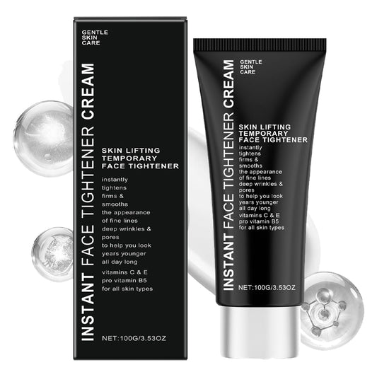 MINSHZEE 100g Face Tightener No-Filter Primer,Fac/e Tigh/tener Anti Wrinkle Firming Cre/am,Instant Fir/mx Temporary Fa/ce Tightener,Skin Tightening Cream for F/ace Li/ft,Instant face tightening cream