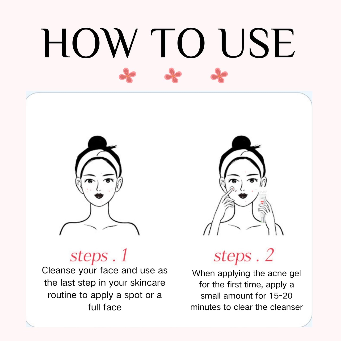 ISBEAUSOLS 2pcs Acne Tratment Face Gel 15% Acid - Spot Treatment For Face - Acne Treatment for Spot Prone Skin - Spot Gel for Women,Men,Teenager - Clean Skin,Pimple Reduce,Blackhead Remover