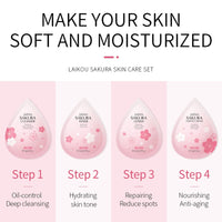 SALROAL Sakura Skin Care Sets & Kits, 38PCS Skin Care for Teenage Girls, JAPAN Sakura Skincare Set, Cleanser, Serum, Hand Cream, Eye Mask, Sleep Mask, Lip Mask, Cleanser, Cream, Lotion, Toner, Mud Mask