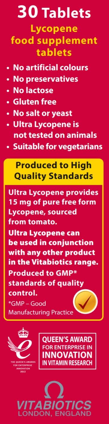 Vitabiotics Ultra Lycopene - 30 Tablets