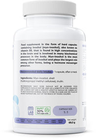 Osavi Inositol 600 mg – 100 Vegan Capsules | Supports Biochemical Processes in The Body, Involved in Hormone Regulation | Myo–Inositol for Brain Health and Wellbeing