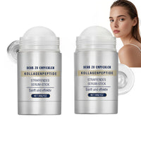 ISBEAUSOLS Flysmus Collagen Peptides Firming Serum Stick,Retinol Luxurious Collagen Firming Cream,Anti Aging Peptides Face Moisturizer,Face and Neck Firm ing Stick for Tightening Sagging Skin (2pcs)
