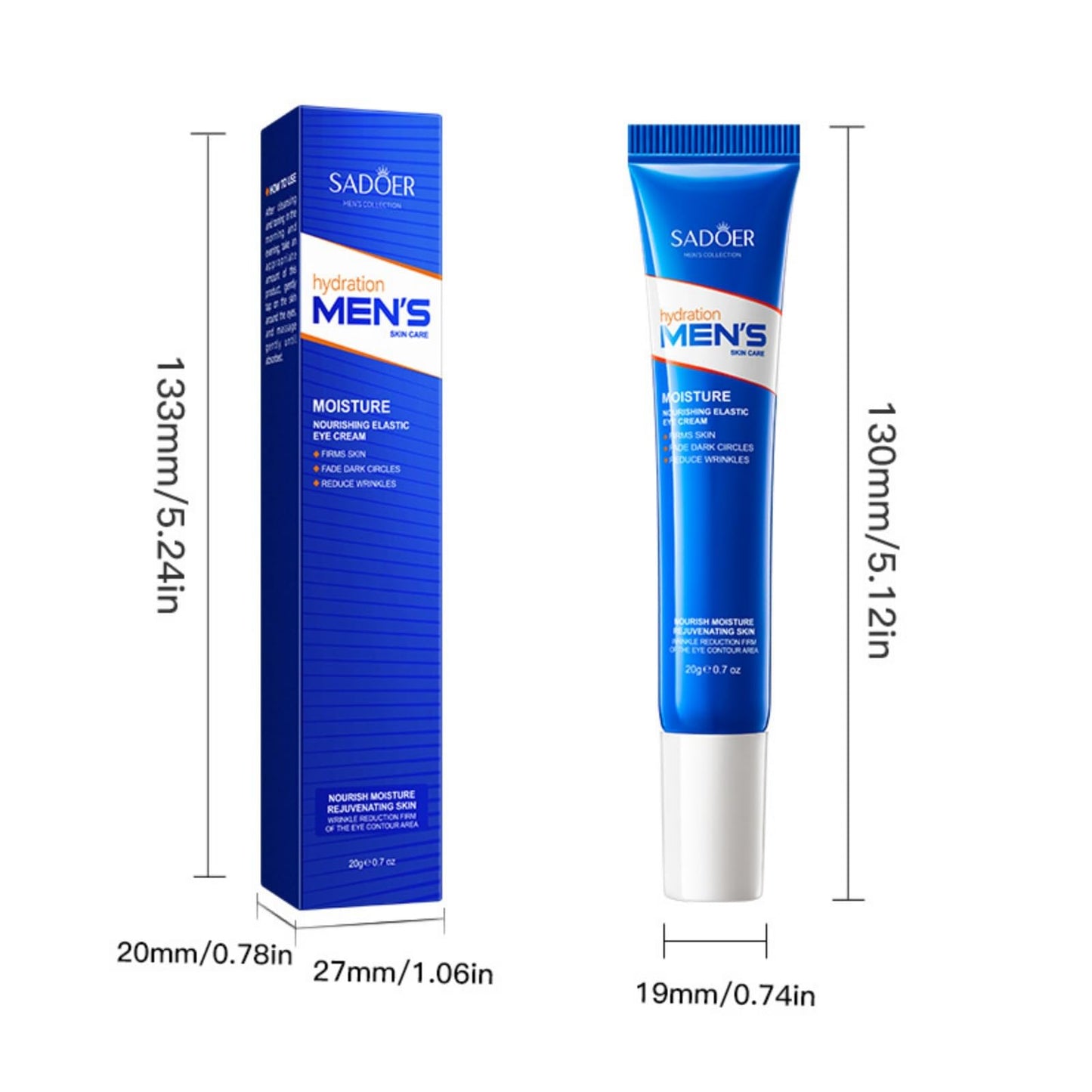 GUOUURR 20g Anti-Wrinkle Power Firming Eye Cream - Hydrating & Moisturizing Under Eye Treatment for Dark Circles & Puffy Eyes, Anti-Aging Eye Cream for Men & Women, Day/Night Dark Circle Corrector