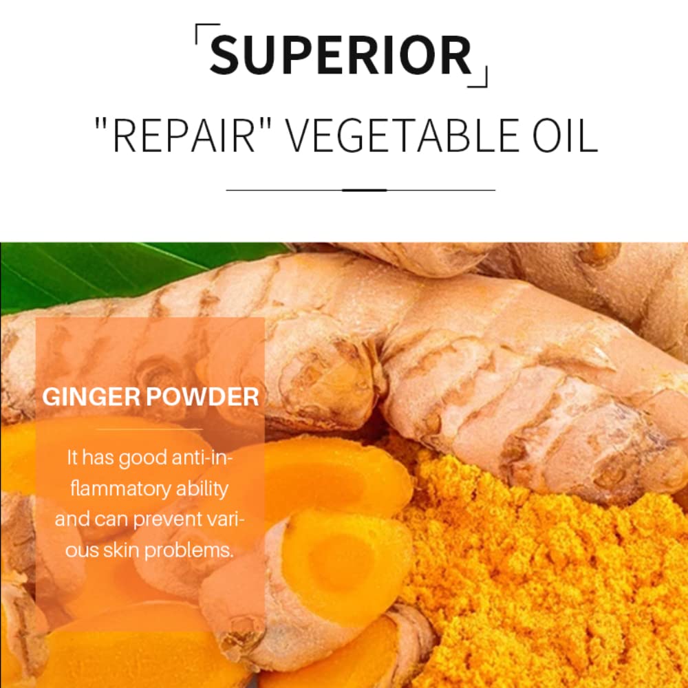 JEMPET Turmeric Soap Natural Ginger Bar Soap: 2PCS Plants Essential Oil Bar Soap for Face & Body - Reduces Acne & Dark Spot & Cleanses Skin