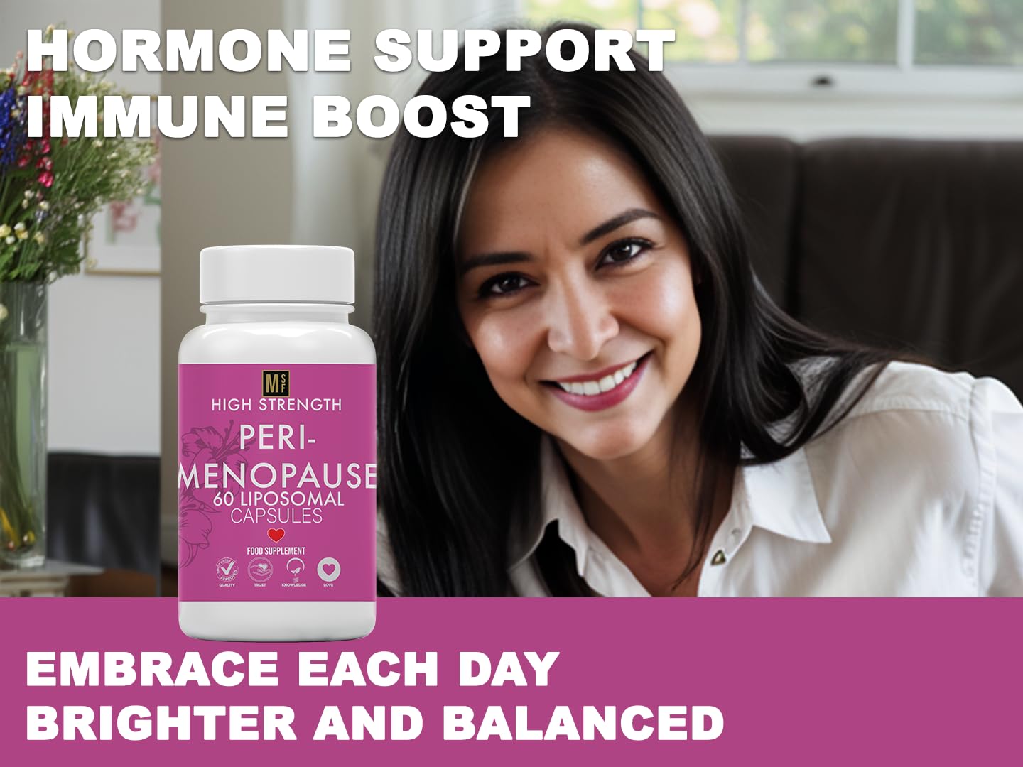 MetaSuperfoods Liposomal Perimenopause Womens 60 Multivitamin Capsules | Vegetarian | High Strength Women’s Vitamins | Menopause Supplement 1 A Day Non GMO